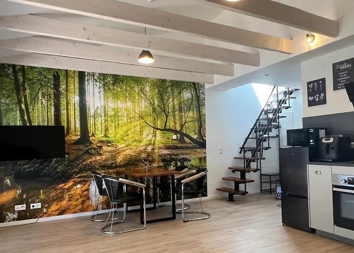 Loft Wohnung Appartement Auf 2 Etagen, Naehe Neckar
